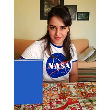 Ezcosplay NASA Graphic Tee for Women Stylish Space Shirt