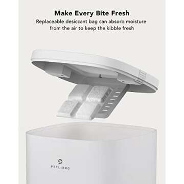 PETLIBRO Automatic Cat Food Dispenser, Automatic Cat Feeder with Customize Feeding Schedule, 4L Auto Cat Feeder with Interactive Voice Recorder, Timed Pet Feeder for Cat & Dog 1-4 Meals Dry Food