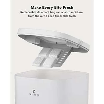 PETLIBRO Automatic Cat Food Dispenser, Automatic Cat Feeder with Customize Feeding Schedule, 4L Auto Cat Feeder with Interactive Voice Recorder, Timed Pet Feeder for Cat & Dog 1-4 Meals Dry Food