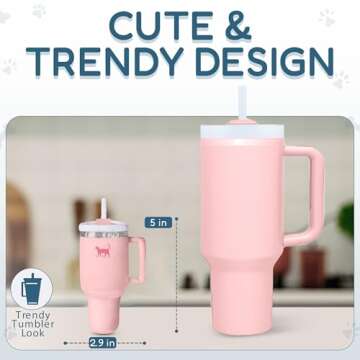 PUPROAR Kitty Cup Tumbler Cat Toy – Small Crinkle Catnip - Funny and Cute Kitten Toys with Cat Nip...