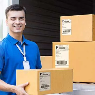 KKBESTPACK Half Sheet Shipping Labels - 200 Labels, Self Adhesive