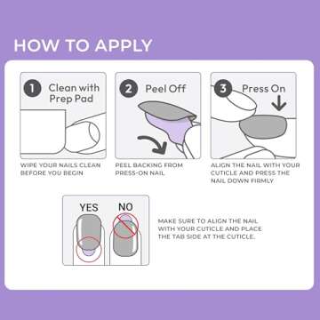 KISS imPRESS No Glue Mani Press On Nails, Design, 'On My Mind', White, Medium Size, Almond Shape, In...