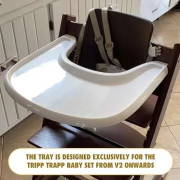 LuQiBabe High Chair Tray for Stokke Tripp Trapp - Smooth, Safe, Durable