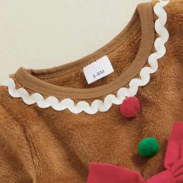Adorable Christmas Outfit for Baby Girls 0-18 Months