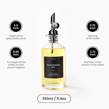 Molimoli Olive Oil Dispenser Set - Elegant Glass Bottles