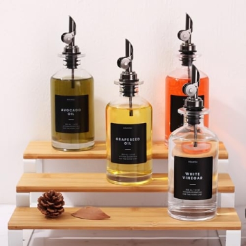 Molimoli Olive Oil Dispenser Set - Elegant Glass Bottles