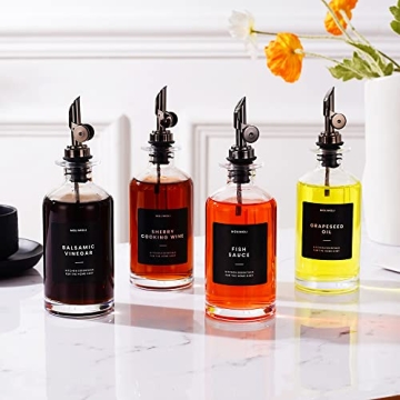 Molimoli Olive Oil Dispenser Set - Elegant Glass Bottles