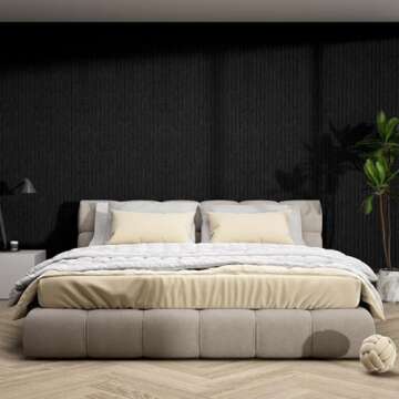 10 Pack Large Acoustic Panels,48 x 24 x 0.4 Inch Sound Proof Foam Panels for Walls，Premium Noise Dampening Panels,Sound Panels for Media Room, Office and Studio,Black