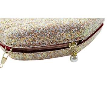 AIBEARTY Cute Seashell Shape Crossbody Purse Small Shoulder Bag with Chain for Women Little Girls