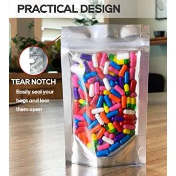 500 Count Resealable Mylar Bags for Durable Packaging