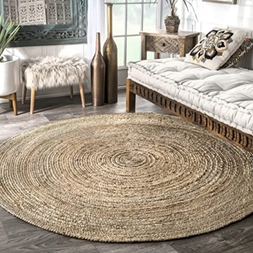 nuLOOM Jute Hand Woven Area Rug for Any Room
