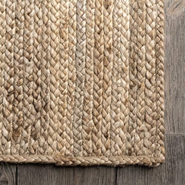 nuLOOM Jute Hand Woven Area Rug for Any Room