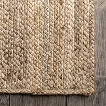 nuLOOM Jute Hand Woven Area Rug for Any Room