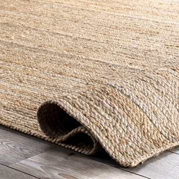 nuLOOM Jute Hand Woven Area Rug for Any Room