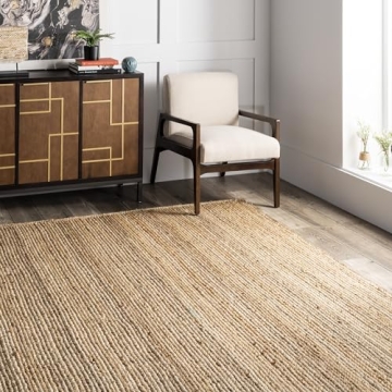 nuLOOM Jute Hand Woven Area Rug for Any Room