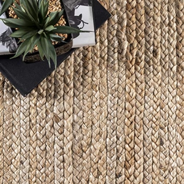 nuLOOM Jute Hand Woven Area Rug for Any Room