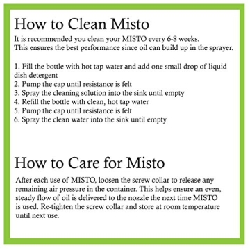 Misto Aluminum Oil Sprayer Set for Healthy Cooking and Flavor