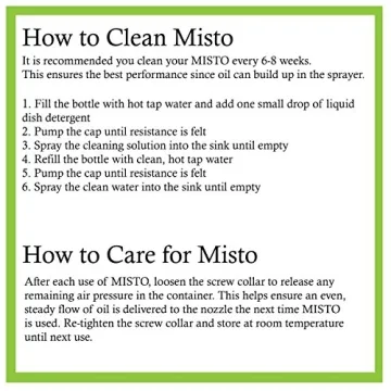 Misto Aluminum Oil Sprayer Set for Healthy Cooking and Flavor