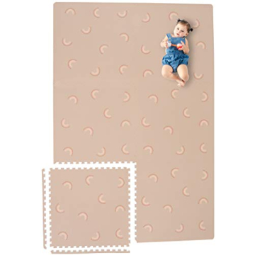 Yay Mats Stylish Extra Large Baby Play Mat - Safe, Soft, Non-Toxic Foam for Infants & Kids