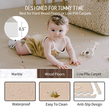 Yay Mats Stylish Extra Large Baby Play Mat Safe Soft Foam