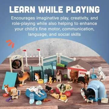 Constructive Playthings Dog Academy Playset for Ages 4+
