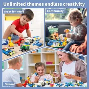 FUN LITTLE TOYS 1100 Piece Classic Bricks Building Toy Set Creative Play Set for Kids Boys and Girls 4-99