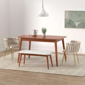 NIOIIKIT Modern Velvet Dining Chairs Set of 2 - Elegant Accent Chairs for Home