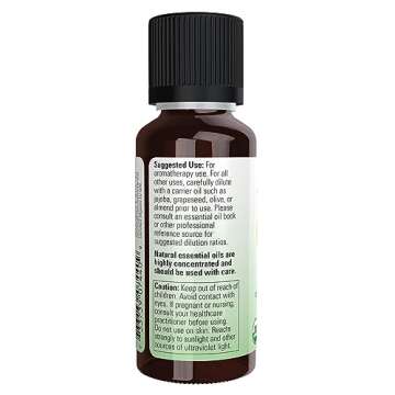 NOW Essential Oils, Organic Orange Oil, Uplifting Aromatherapy Scent, Cold Pressed, 100% Pure, Vegan, Child Resistant Cap, 1-Ounce