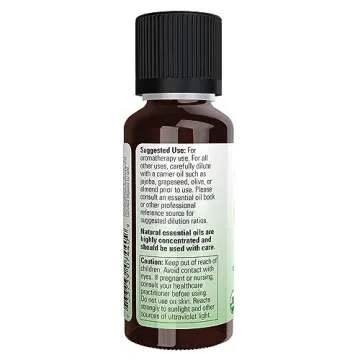 NOW Essential Oils, Organic Orange Oil, Uplifting Aromatherapy Scent, Cold Pressed, 100% Pure, Vegan, Child Resistant Cap, 1-Ounce