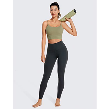 CRZ YOGA Women’s Adjustable Longline Sports Bra - Medium Support