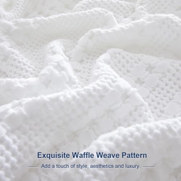 Luxury PHF Cotton Waffle Blanket for Year-Round Comfort