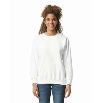 Gildan Adult Fleece Crewneck Sweatshirt - White