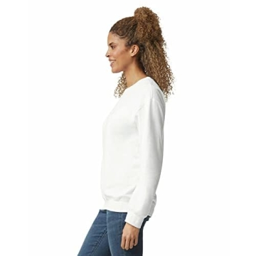 Gildan Adult Fleece Crewneck Sweatshirt - White