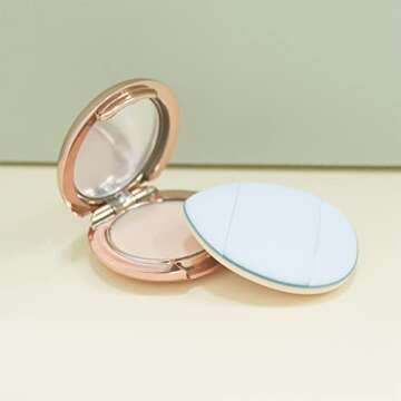 24 PACK Mini Triangle Powder Puff Makeup Pads Beauty Blender Sponges for Face Profusion Liquid Blush Beauty Blender Puff (Pink + Black + Blue + White)