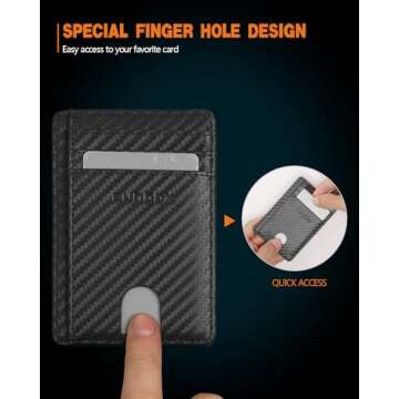 RUNBOX Slim RFID Wallet for Men & Women with Gift Box