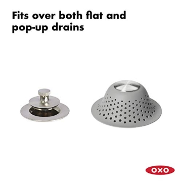 OXO Good Grips Silicone Shower Drain Protector for Clogs