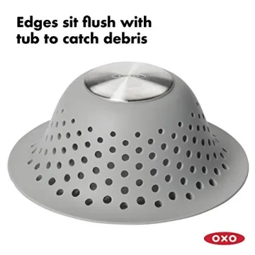 OXO Good Grips Silicone Shower Drain Protector for Clogs