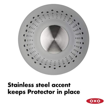 OXO Good Grips Silicone Shower Drain Protector for Clogs