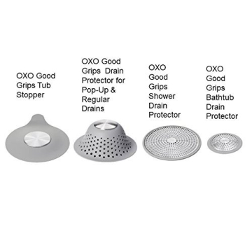 OXO Good Grips Silicone Shower Drain Protector for Clogs