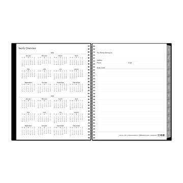 Blue Sky 2022-2023 Academic Year Weekly & Monthly Planner, July 2022 - June 2023, 8.5" x 11", Flexible Cover, Wirebound, Enterprise (130609-A23)