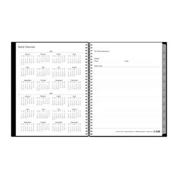 Blue Sky 2022-2023 Academic Year Weekly & Monthly Planner, July 2022 - June 2023, 8.5" x 11", Flexible Cover, Wirebound, Enterprise (130609-A23)