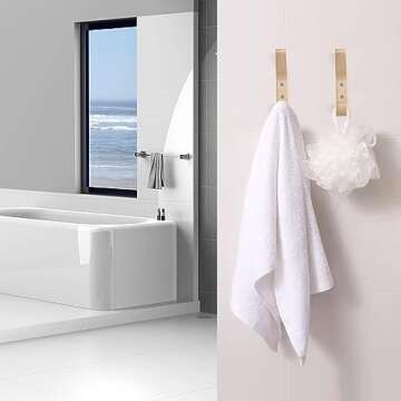 CRSWHA Natural Wood Wall Hooks,4 Pack Wall Mounted Wooden Coat Hooks,Modern Decorative Wooden Peg Hook for Entrance Wall,Heavy Duty Bag Hanger Hooks for Hanging Coats,Key,Towels,Purse(Oak Wood)