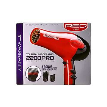 RED by Kiss 2200W PRO Hair Dryer - Ultimate Styling Tool