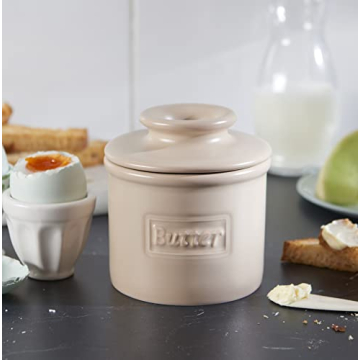 Butter Bell Crock for Fresh, Spreadable Butter in Kitchen