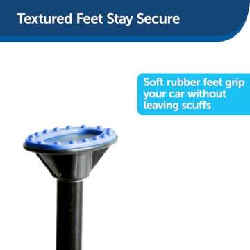 PetSafe Happy Ride Metal Dog Barrier - Adjusts to Fit Your Vehicle - Keeps Pets Off Passenger Seats - Sturdy Construction