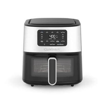 Cuisinart 6-Qt Stainless Steel Air Fryer Oven – 5 Cooking Presets for Easy Meals