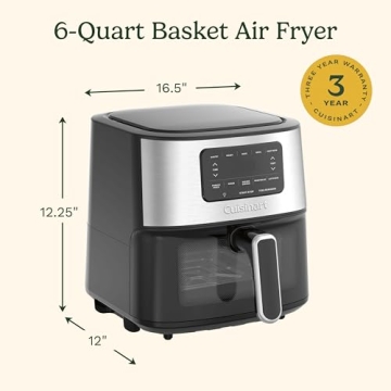 Cuisinart 6-Qt Air Fryer Oven with 5 Cooking Presets