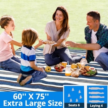 Scuddles Extra Large Picnic Blanket - Water-Resistant Home Essential