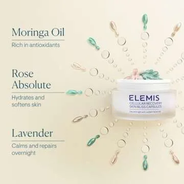 ELEMIS Skin Bliss Capsules, 60 Count – Antioxidant-Rich Anti-Aging Day & Night Face Oils, Purify, Replenish & Nourish the Skin, Skincare Serum Capsules for Face