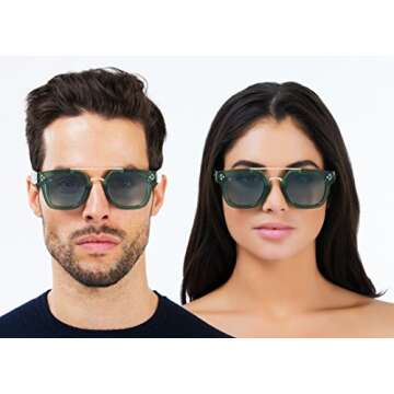 PRIVÉ REVAUX ICON Collection “The Foxx” Designer Polarized Geometric Sunglasses